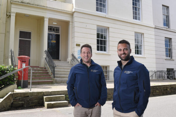 May0105784
Your Money
Pix show Dan Anson-Hart (right) and his partner James Baker (left) at one of their properties in Truro, Cornwall. Their company Cornwall Living develops BTL flats.
Pic by Jay Williams 07-07-22
